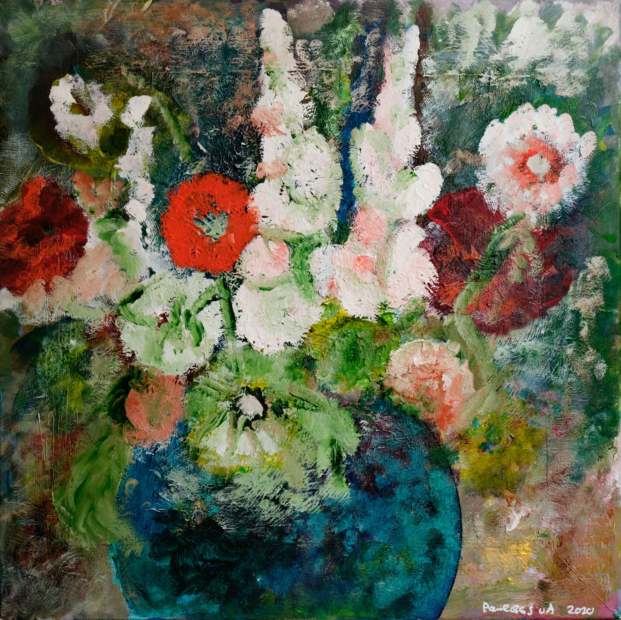 Paul Santman - Bloemen in een vaas